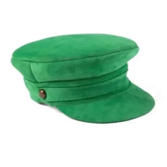 Lack Of Color Lola Suede Green Hat. NWT! Sz M & L